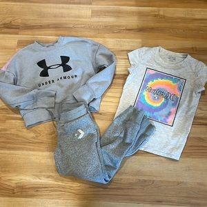 Girls Under Armour, Hurley, Converse Bundle